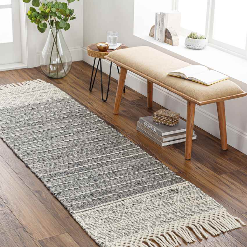 Woodlawn Heights Cottage Charcoal Area Rug