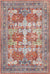 Palos Hills Traditional Bright Red Washable Area Rug