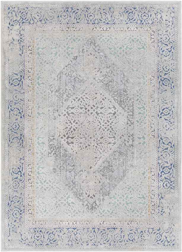 Modoc Traditional Pale Blue Area Rug