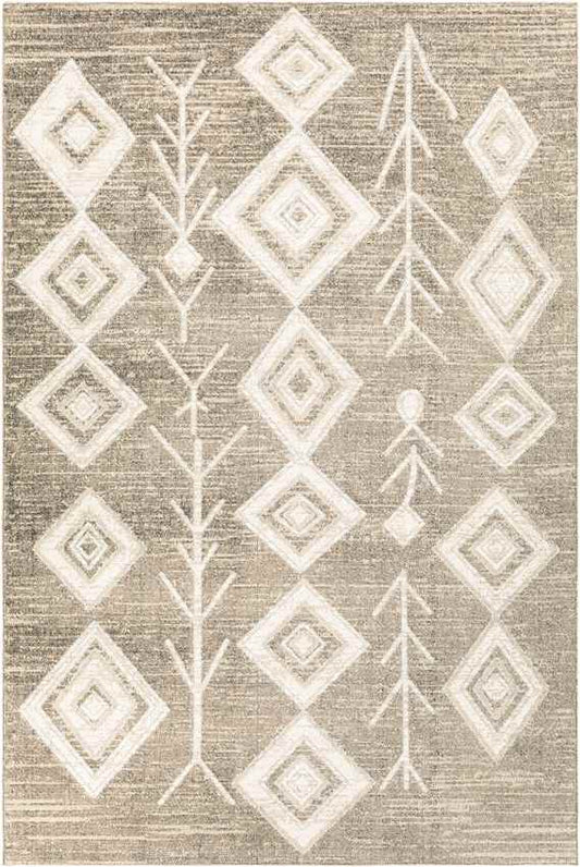Seelyville Global Light Gray Washable Area Rug