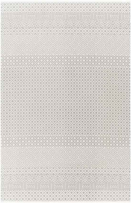 Waynetown Global Gray Washable Area Rug