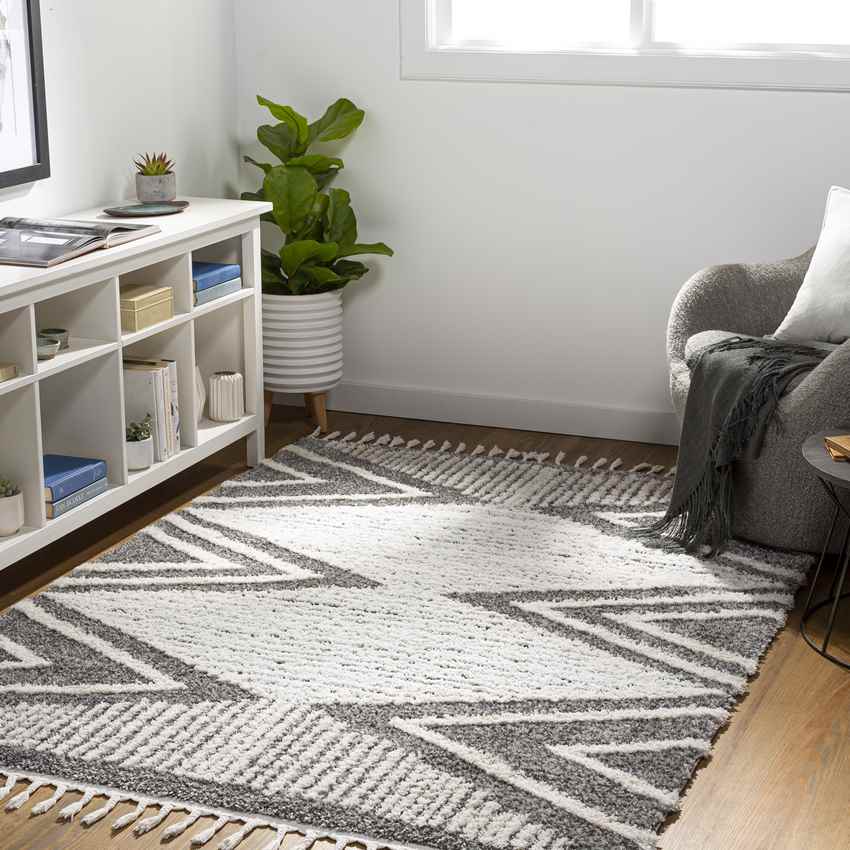New Chicago Global Medium Gray Area Rug