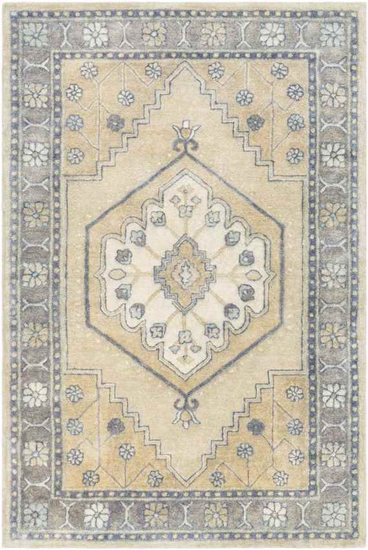 West Lafayette Traditional Khaki Area Rug