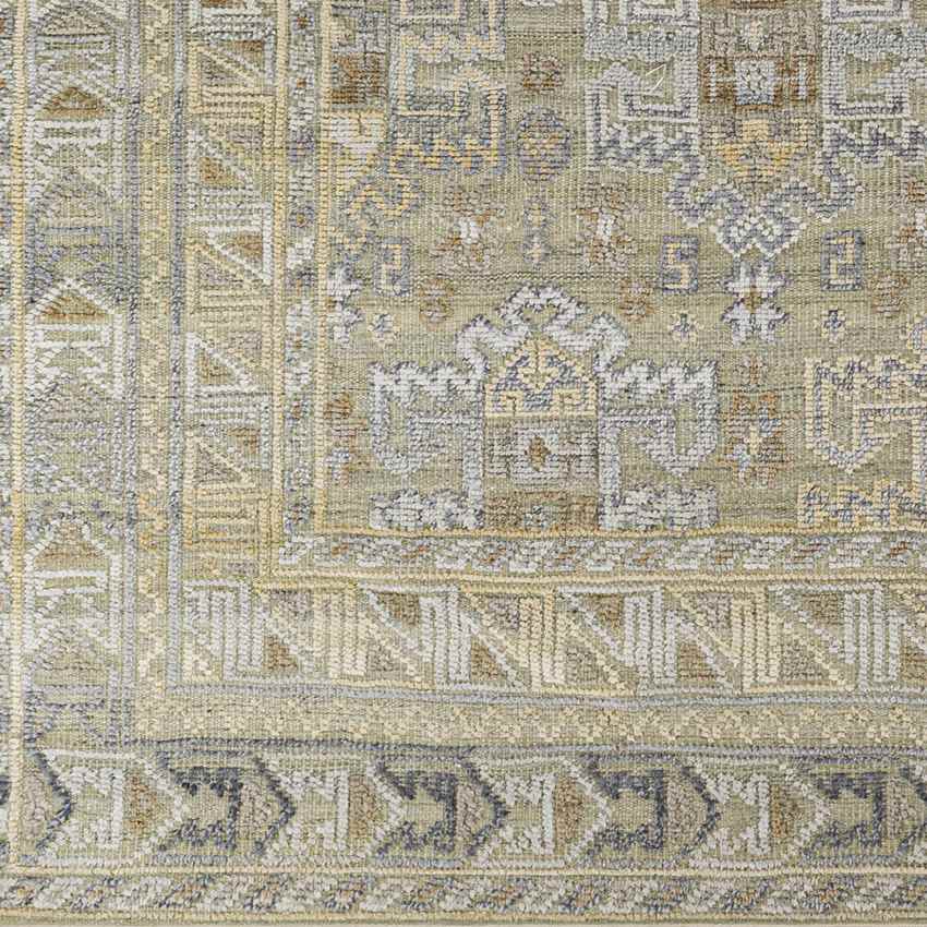 Indian Village Traditional Taupe Area Rug