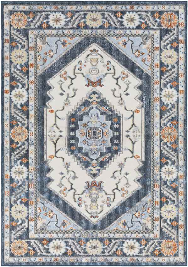 Country Club Hills Traditional Denim Area Rug