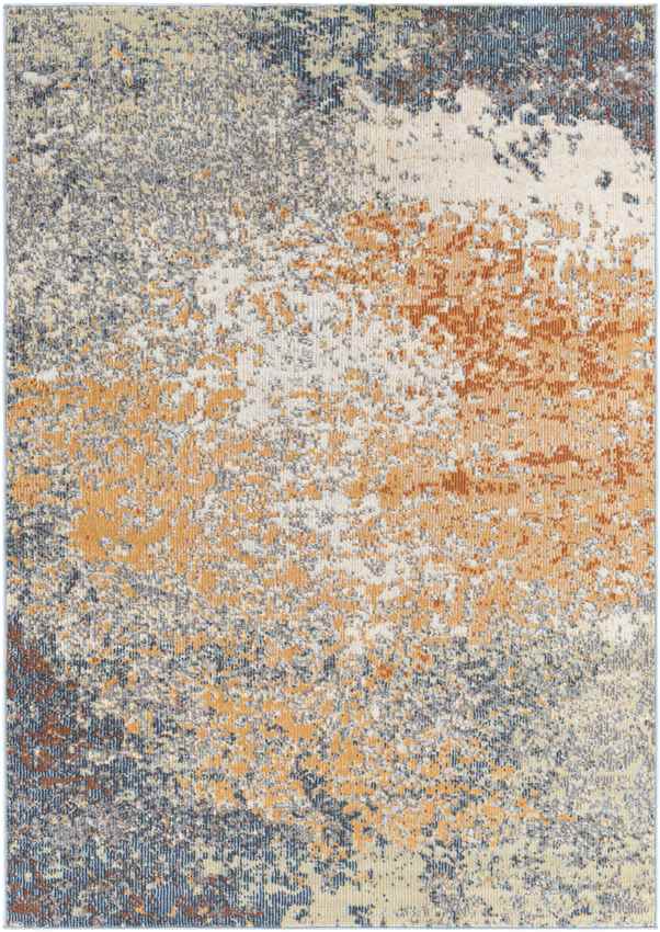 Creal Springs Modern Burnt Orange Area Rug