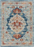 Burket Traditional Denim Area Rug