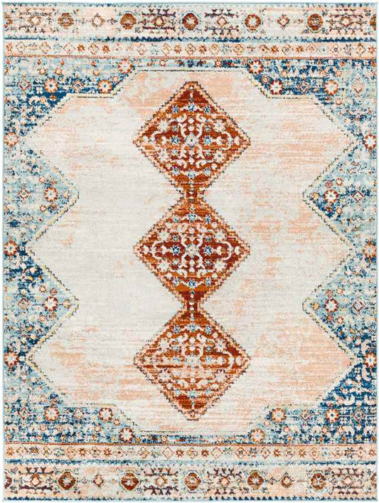 Charlottesville Traditional Burnt Orange Area Rug