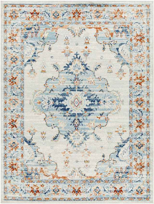 Mhilea Traditional Ivory Area Rug