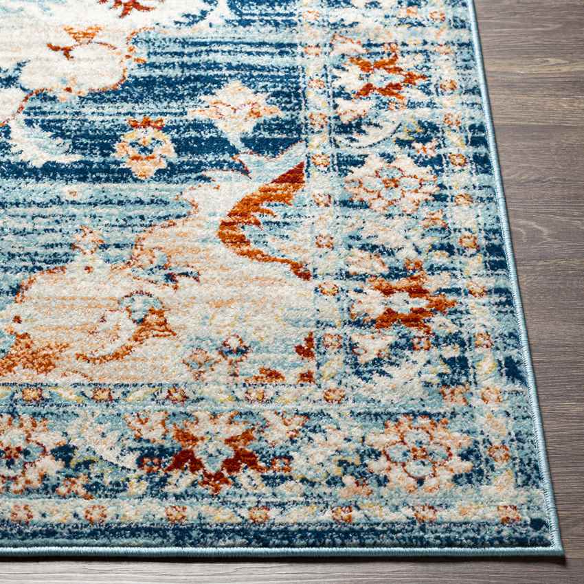 Mhilea Traditional Navy Area Rug