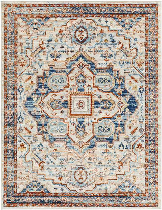 Chesterton Traditional Burnt Orange Area Rug