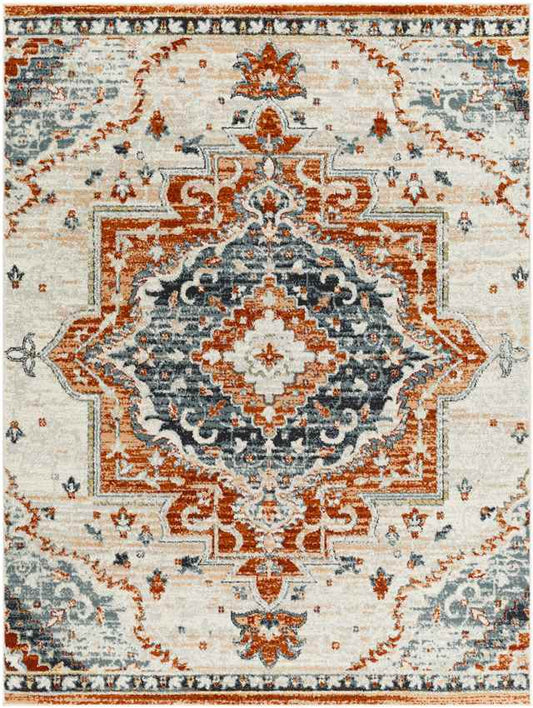 Sam Traditional Burnt Orange Area Rug