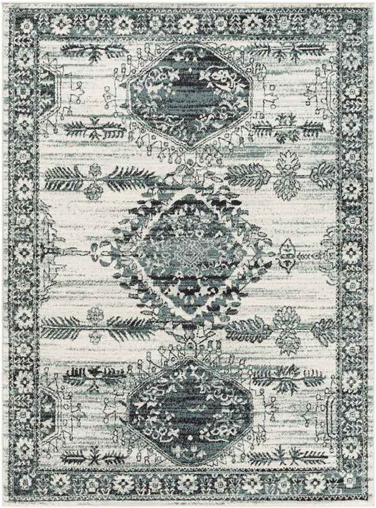 Darmstadt Traditional Pale Blue Area Rug