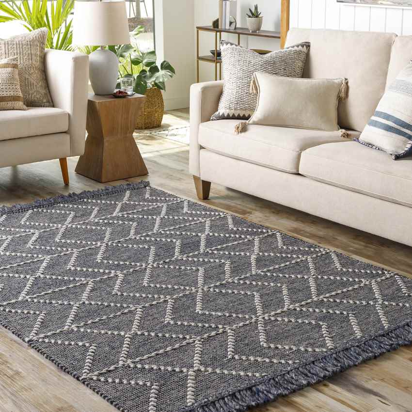 New Minden Global Charcoal Area Rug