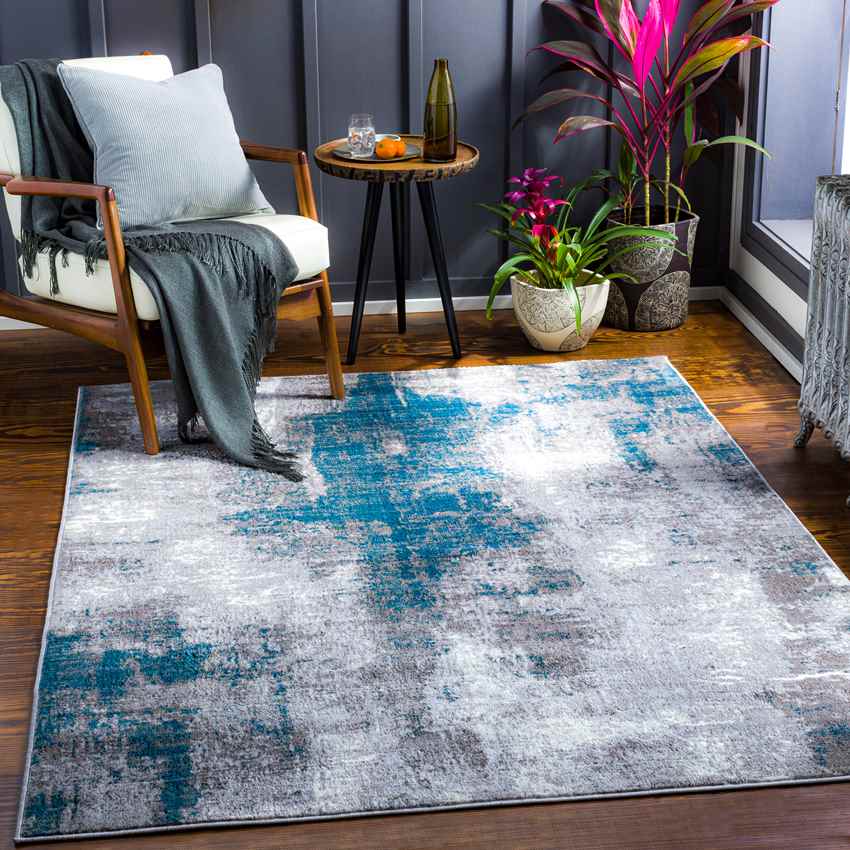 Dole Modern Teal Area Rug