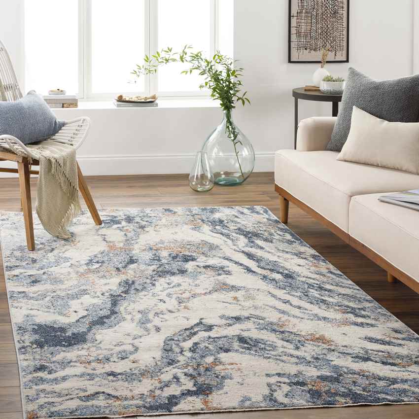 Randalia Modern Navy Area Rug