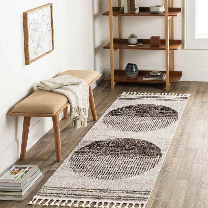 Ridgeway Global Dark Brown Area Rug