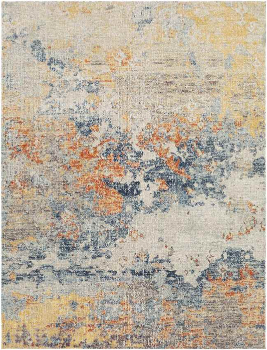 St Donatus Modern Burnt Orange Area Rug