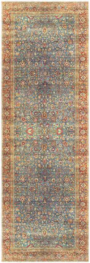 Agridaki Traditional Sage Washable Area Rug
