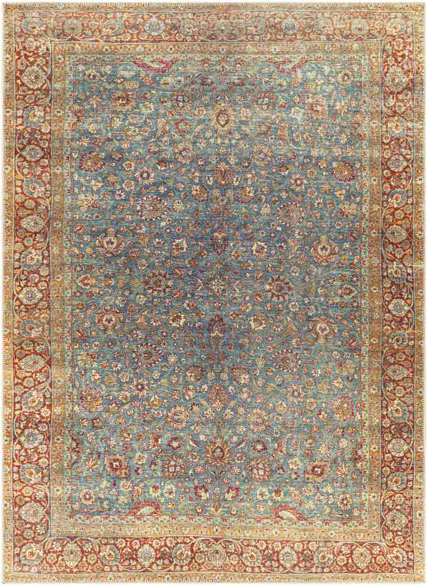 Agridaki Traditional Sage Washable Area Rug
