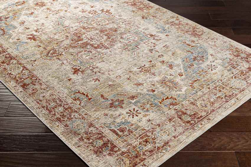 Harcourt Traditional Rust Area Rug
