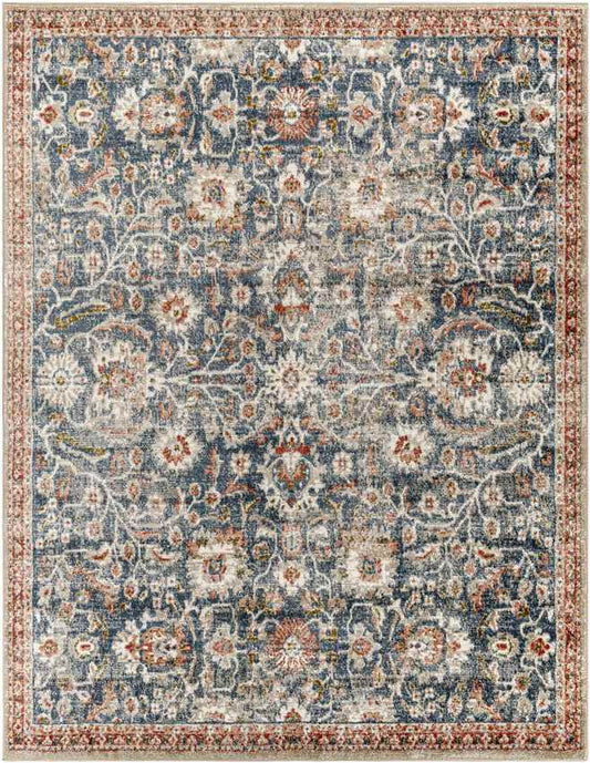 Lacona Traditional Dark Blue Area Rug