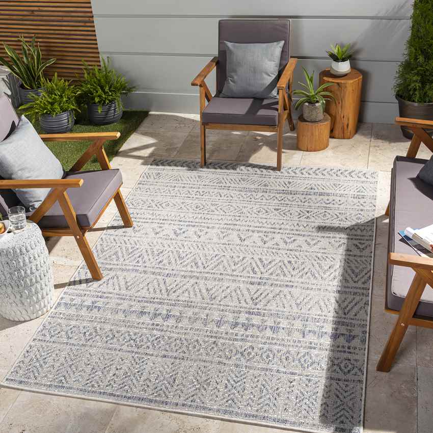 Goff Global Light Gray Area Rug