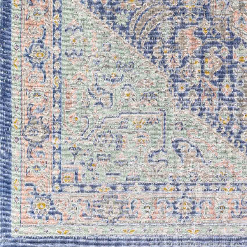 Agioi Traditional Dark Blue Area Rug