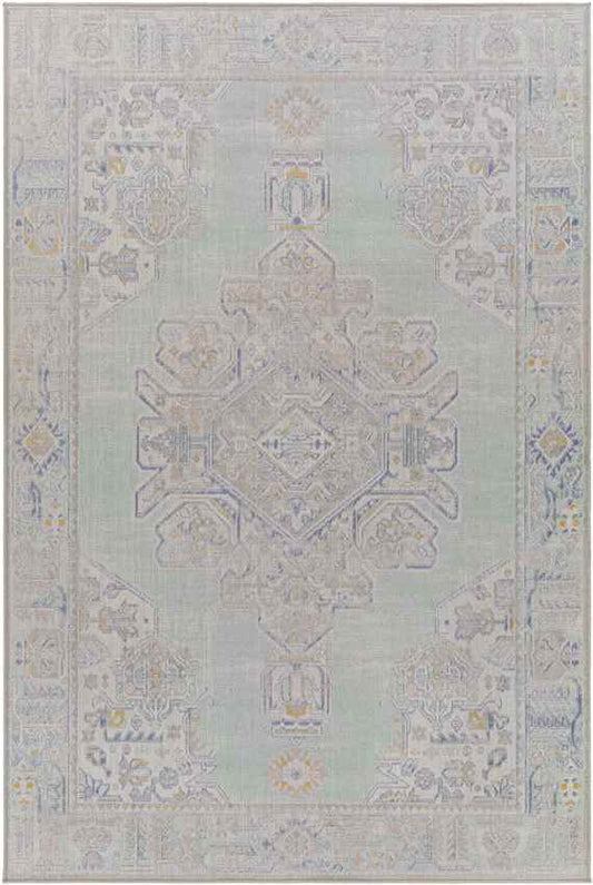 Limassol Traditional Light Green Area Rug