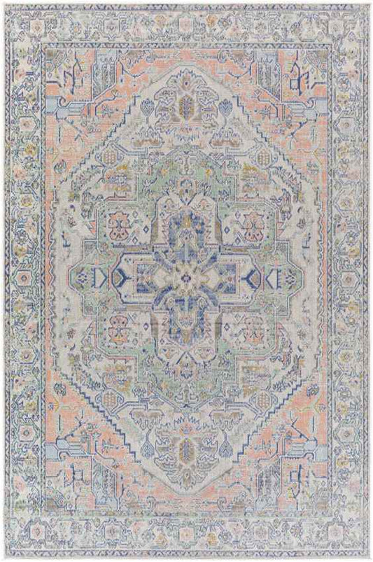 Paphos Traditional Coral Area Rug