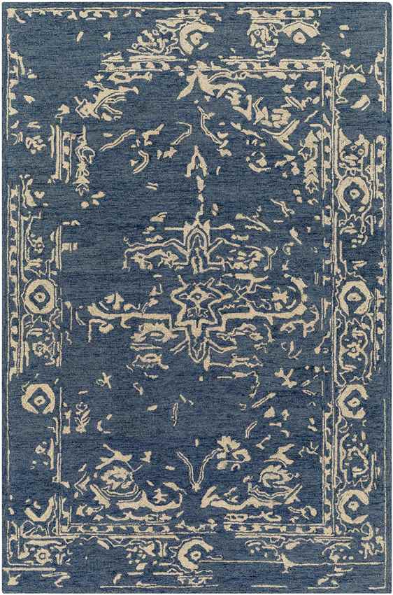 Melanarka Traditional Royal Blue Area Rug
