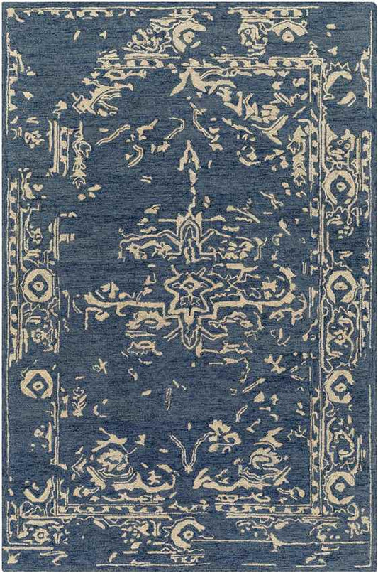 Melanarka Traditional Royal Blue Area Rug