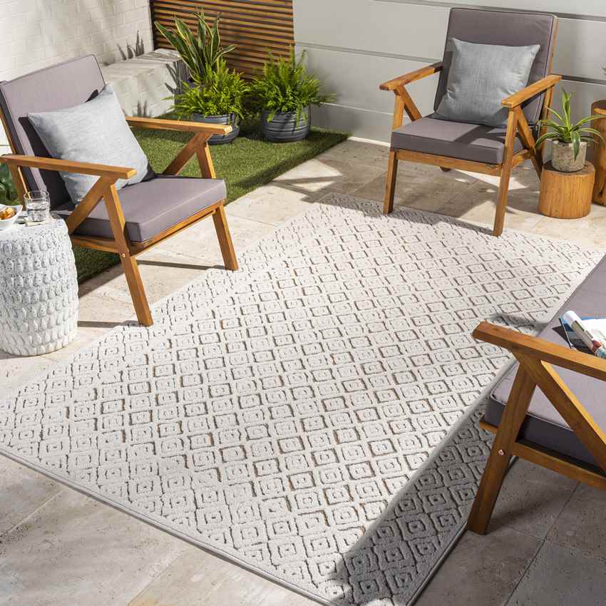 Nikolaos Global Beige Area Rug