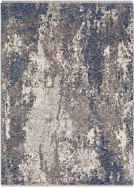 Hopkinton Modern Dark Blue Area Rug