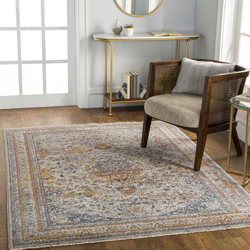 Imogene Traditional Mustard Area Rug