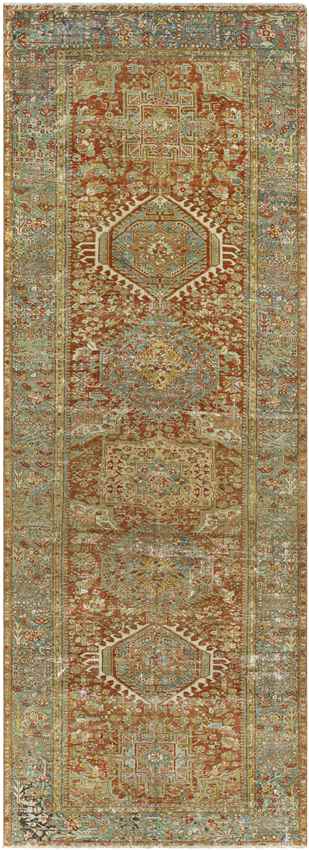 Garnavillo Traditional Rust Area Rug