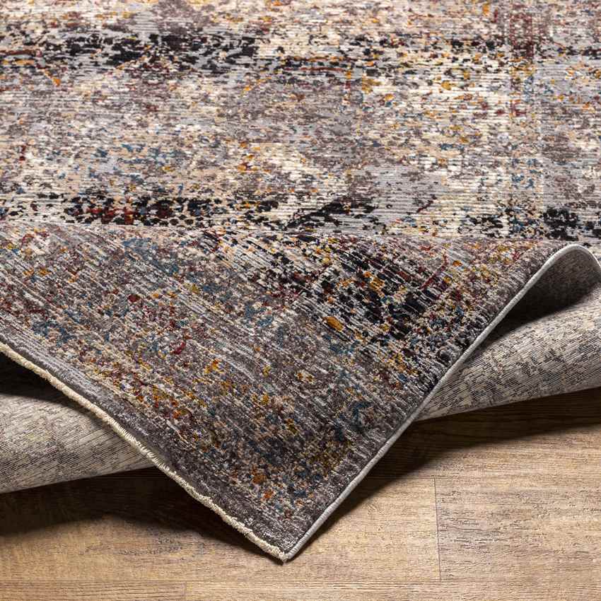 Gerolakkos Traditional Charcoal Area Rug