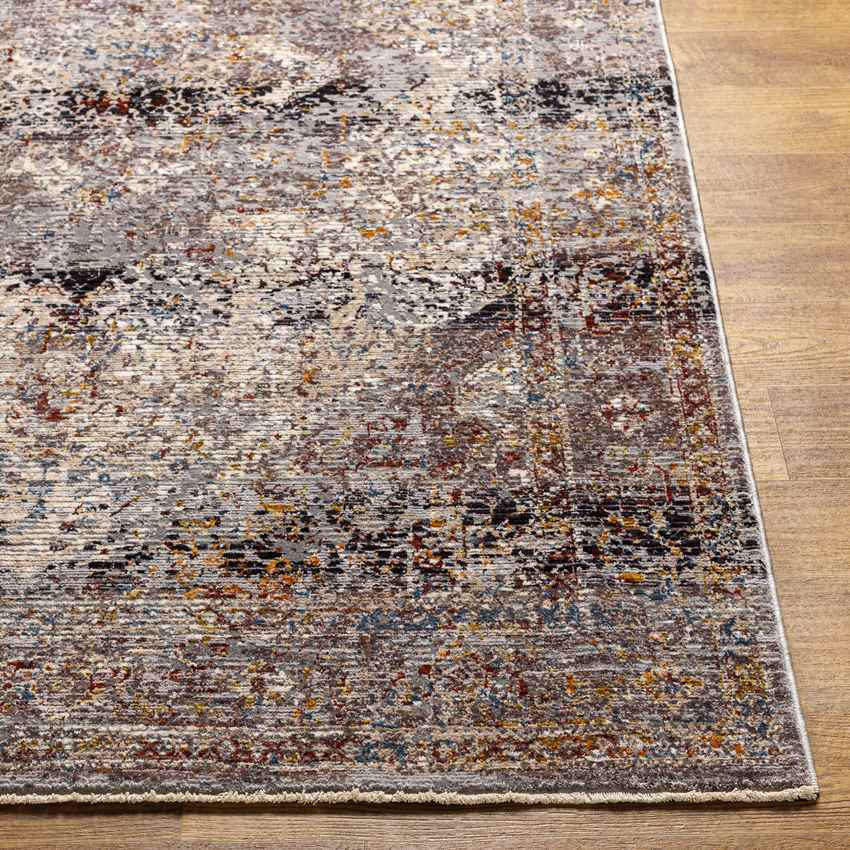 Gerolakkos Traditional Charcoal Area Rug