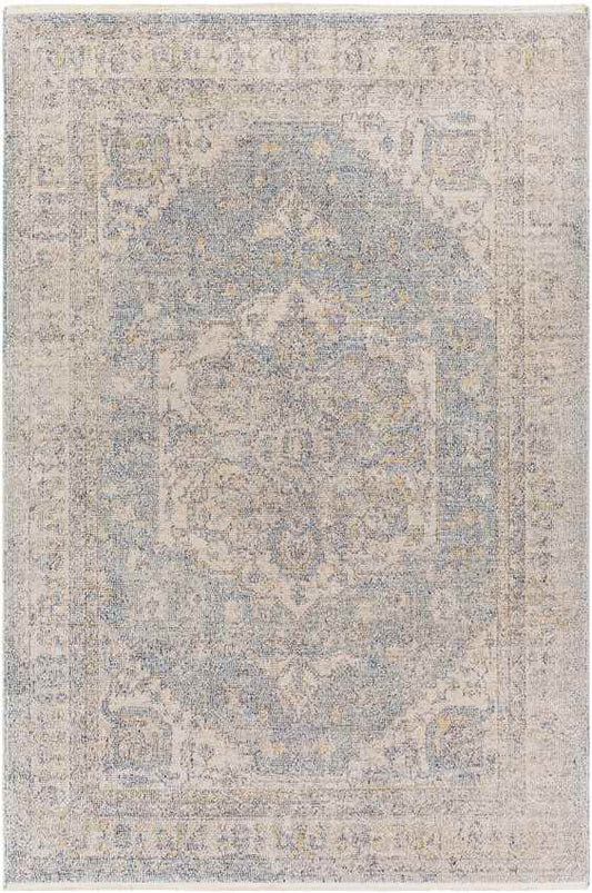 Millia Traditional Pale Blue Area Rug
