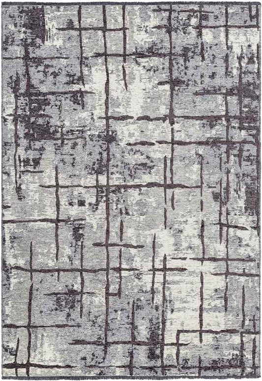 Sikhari Modern Charcoal Area Rug