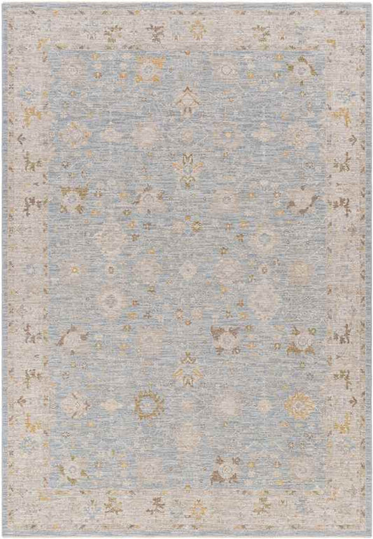 Atlantic Traditional Pale Blue Area Rug