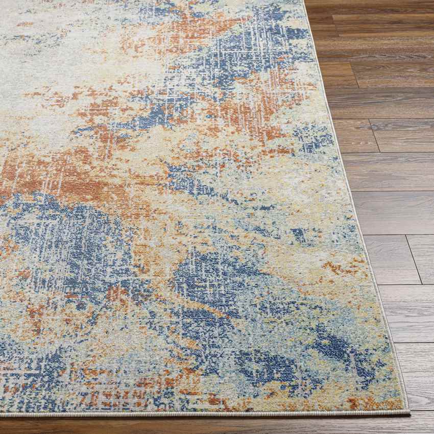 Rippey Modern Burnt Orange Area Rug