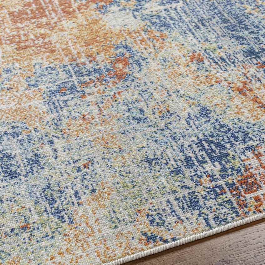 Rippey Modern Burnt Orange Area Rug