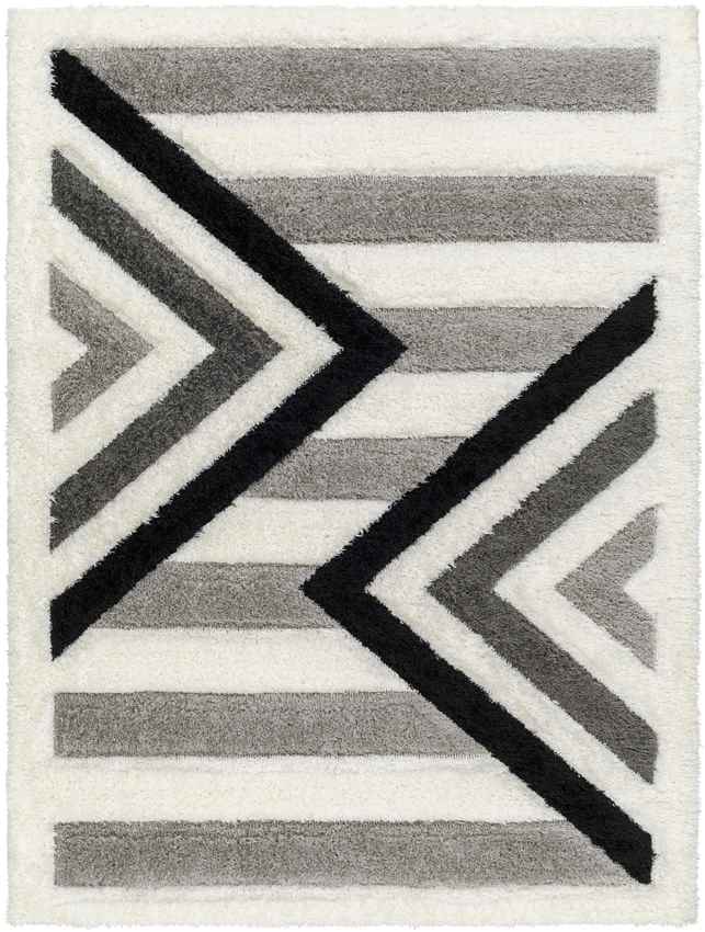 Scandia Modern Medium Gray/Black Area Rug