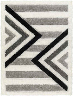 Scandia Modern Medium Gray/Black Area Rug