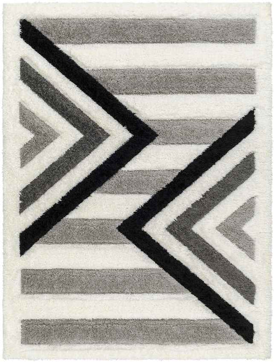 Scandia Modern Medium Gray/Black Area Rug