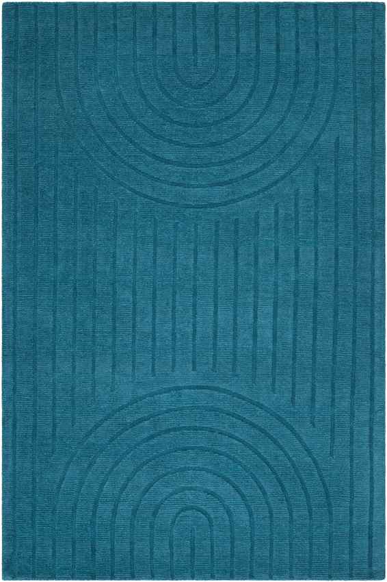 Mankato Modern Dark Teal Area Rug - Bold Elegance