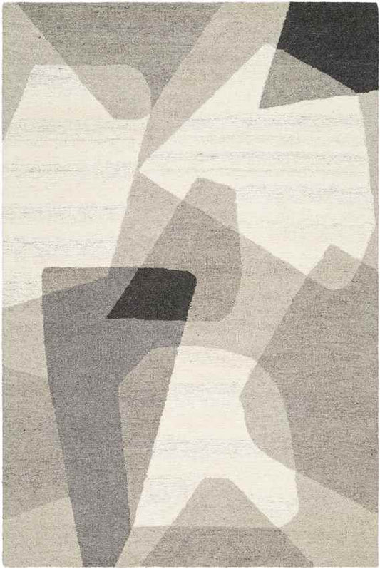 Hunnewell Modern Cream/Tan Area Rug