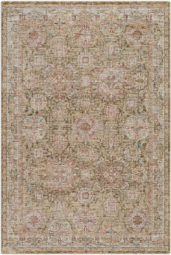 Belvue Traditional Olive Area Rug