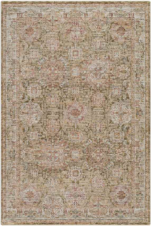 Belvue Traditional Olive Area Rug